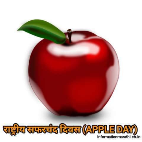 राष्ट्रीय सफरचंद दिवस National Apple Day Information Marathi Theme Quotes