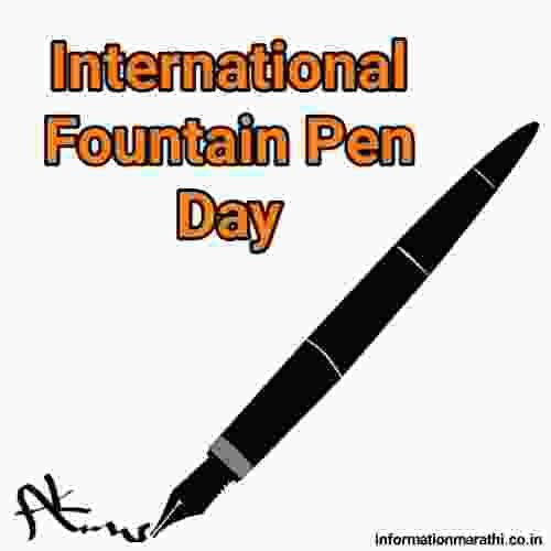 International Fountain Pen Day Information Marathi Theme Quotes