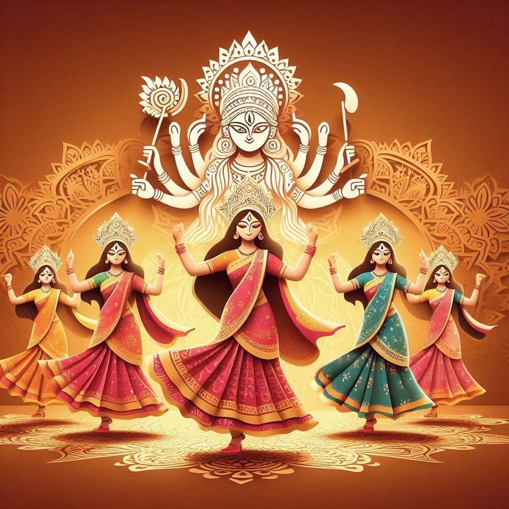 Information Marathi Maa Durga images, the 2024 Navratri colours with dates in October